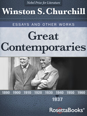 cover image of Great Contemporaries